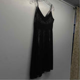 Loft Ann Taylor Size 6P-S Women's Black 2 Tone Fit And Flare Dress