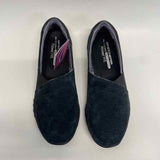 Skechers Size 7.5 Women's Black Solid Slip On Shoes