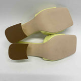 Marc Fisher Size 9 Women's Lime Studs Slip On Sandals