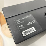 Coach Size 10 Women's Cream Pebbled Slip On Shoes