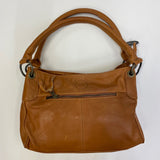 Wanderers Caramel Leather Solid Satchel Handbag