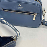 Kate Spade Blue Pebbled Leather Crossbody Handbag