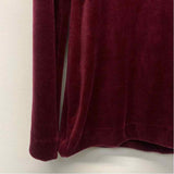 Lesley Evers Women's Size Xl Burgundy Solid Blazer Jacket