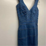Tadashi Size 6-S Women's Blue Stitches Sheath Dress
