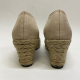 Life Stride Size 6.5 Women's Beige Solid Wedge Heels