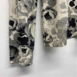 Lord & Taylor Size L Women's Black-Tan Floral Pullover Sweater