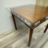 Antique Brown Bamboo Mahjong/ Huanghuali Table