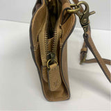 Frye Caramel Solid Leather Crossbody Handbag