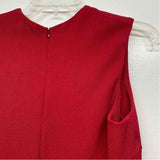 M.M.Llafleur Size 4-XS Women's Red Solid Fit And Flare Dress