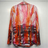 David Cline Size S Women's Pink-Multi Pattern Button Up Shirt