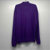 Tommy Bahama Size L Purple Knit Cotton Tweed Men's Men's Sweater