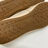 Coach Size 10 Women's Cream Pebbled Slip On Shoes