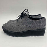 Eileen Fisher Size 7.5 Women's Gray Tweed Lace Up Shoes