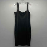 David Meister Size 12-L Women's Black Solid Sheath Dress