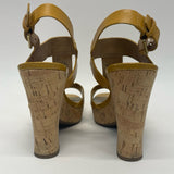 Franco Sarto Size 5.5 Women's Yellow Solid Platform Shoes