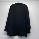 Chico's Women's Size 4-2x Black Solid Button Up Jacket