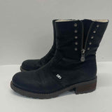 Rieker Size 40-9.5 Women's Black Solid Biker Booties