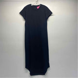 Frank & Eileen Est 1947 Size L Women's Black Solid T-Shirt Dress
