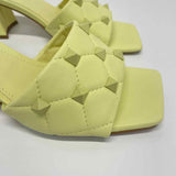 Marc Fisher Size 9 Women's Lime Studs Slip On Sandals