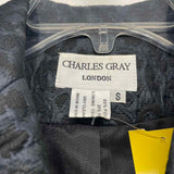 Charles Grey Women's Size 8-M Navy-Black Pattern Button Up Jacket