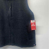 Sherpa Women's Size Xl Black Solid Zip Mock Neck Vest
