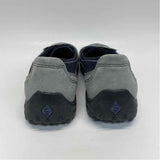 Lands' End Size 6 Women's Gray-Navy Patchwork Mary Jane Shoes