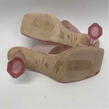 Antonio Melani Size 7.5 Women's Pink Solid Slip On Sandals