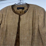 Dana Buchman Women's Size 8-M Tan Tweed Single Button Jacket