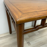 Antique Brown Bamboo Mahjong/ Huanghuali Table