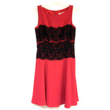Ann Taylor Loft Women's Size 2-S Pink Lace Insert Sleeveless Dress