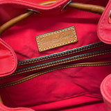 Dooney & Bourke Solid Red Canvas Backpack