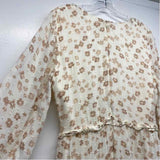 Altar'd State Size L Women's beige- brown Floral Empire Waist Dress