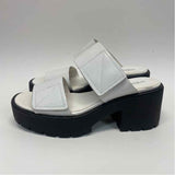 Vagabond Shoemakers Size 7 Women's White-Black Solid Platform Sandals