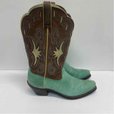 Ariat Size 6.5 Women's Green-Brown Embroidered Western Boots