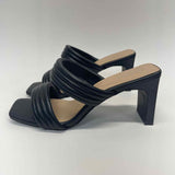 Alfani Step Flex Size 8 Women's Black Quilted High Heel Sandals