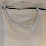 Speechless Size S Women's White Embossed Strapless Dress