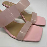 Antonio Melani Size 7.5 Women's Pink Solid Slip On Sandals