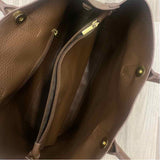 Matt & Nat Brown Faux Leather Pebbled Tote Handbag