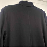Eileen Fisher Women's Size S Black Solid Zip Mock Neck Jacket