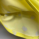 Jamie Sadock Size M Women's Yellow-Green Polka Dot Short Sleeve Activewear Top