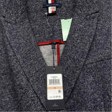 Tommy Hilfiger Women's Size 12-L Navy-White Tweed Blazer Jacket
