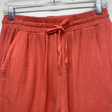 Elan Women's Size 8-M Coral Textured Jogger Pants