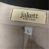 Jakett Women's Size L Tan Solid Blazer Jacket