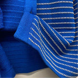 St. John Collection By Marie Gray Women's Size 8-M Blue-White Stripe Jacket