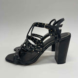 White House Black Market Size 7 Women's Black Studs High Heel Sandals