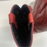 Laredo Size 7 Women's Red Embroidered Western Boots