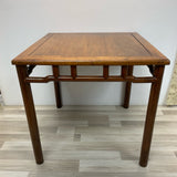 Antique Brown Bamboo Mahjong/ Huanghuali Table