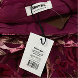 Showpo Size S-4 Women's Fuschia Floral Long Sleeve Dress