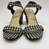 Circus By Sam Edelman Size 7.5 Women's Black-White Plaid High Heel Sandals