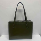 Coach Green Leather Solid Tote Handbag